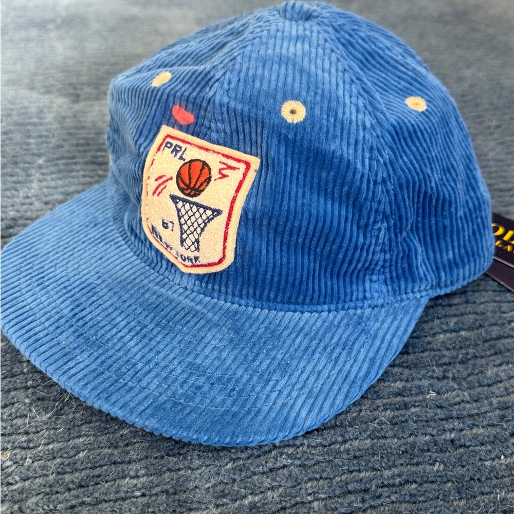 Polo Ralph Lauren Men’s Blue Corduroy BB Theme Adjustable Cap OS
